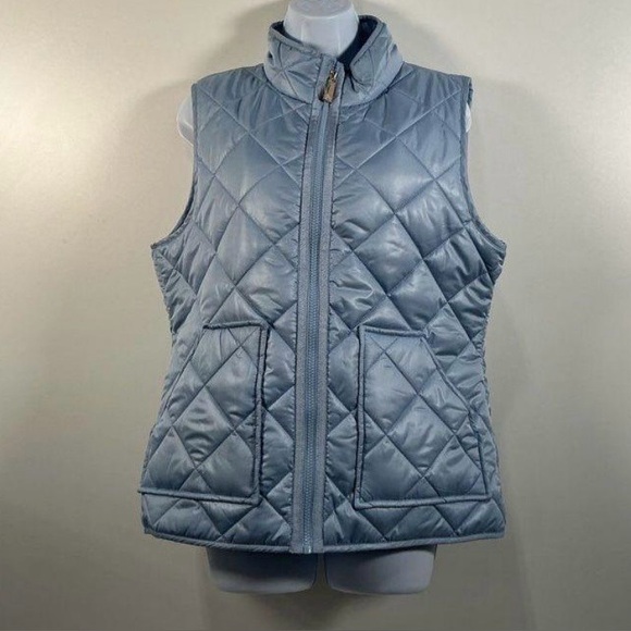 kate spade Jackets & Blazers - Kate Spade Quilted Sleeveless Vest in Light Blue
